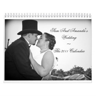 Mural Calendrier de Wedding~The 2011 de Sam et d'Amanda