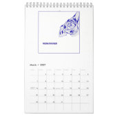 Mural Calendrier de Weimaraner par Candra (Mar 2027)