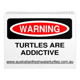 Mural Calendrier d'eau douce australien de tortue de 8