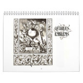 Mural Calendrier d'emblème de Quarles des 1600s (Protection)