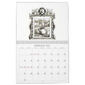 Mural Calendrier d'emblème de Quarles des 1600s (Feb 2027)