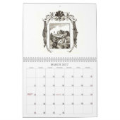 Mural Calendrier d'emblème de Quarles des 1600s (Mar 2027)