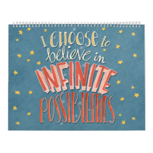Mural Calendrier des Affirmations "Je choisis"