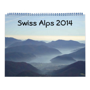 Mural Calendrier des Alpes suisses 2014