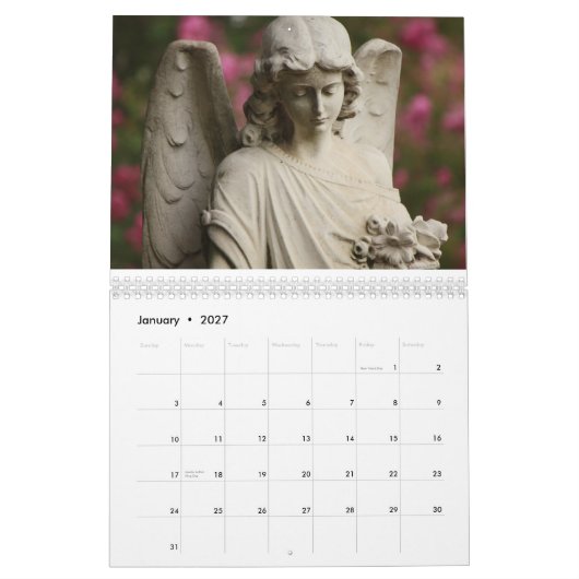 Mural Calendrier des anges (Jan 2027)