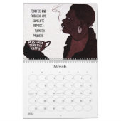 Mural Calendrier des annonces café vintage (Mar 2027)