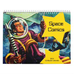 Mural Calendrier des bandes dessinées 2014 de l'espace