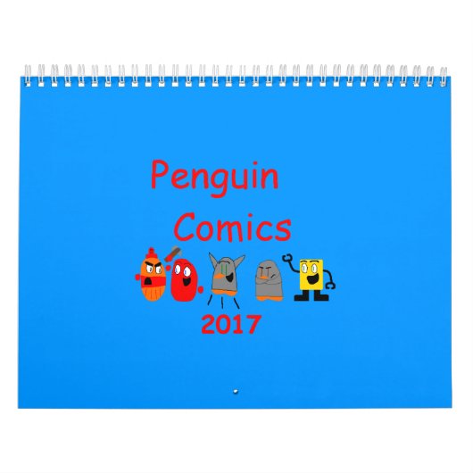 Mural Calendrier des bandes dessinées Penguin 2017 (Protection)