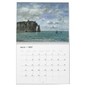 Mural Calendrier des beaux-arts Paysages et paysage mari (Mar 2027)