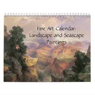 Mural Calendrier des beaux-arts Paysages et paysage mari