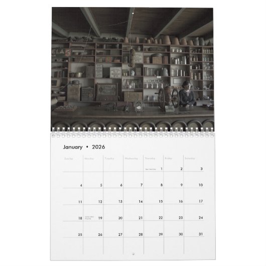 Mural Calendrier des bons jours (Jan 2026)