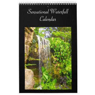 Mural Calendrier des cascades de beauté naturelle