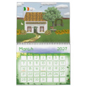 Mural Calendrier des chalets irlandais (Mar 2027)