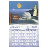 Mural Calendrier des chalets irlandais (Jan 2027)