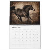 Mural Calendrier des chevaux artistiques 2014 (Feb 2026)