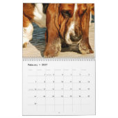 Mural Calendrier des chiens de basset 2012 (Feb 2027)
