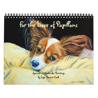 Mural Calendrier des chiens de Papillon