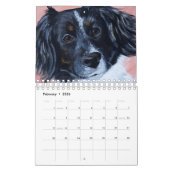 Mural Calendrier des chiens peints (Feb 2026)