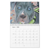 Mural Calendrier des chiens peints (Mar 2026)