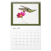 Mural Calendrier Des Colibris Par Visions De Vallée (Mar 2027)