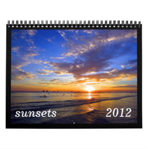 Mural calendrier des couchers du soleil 2012