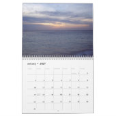 Mural Calendrier des couchers du soleil d'Aruba (Jan 2027)