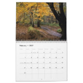 Mural Calendrier des couleurs d'automne (Feb 2027)