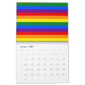 Mural CALENDRIER DES COULEURS DE DRAPEAU POUR VOS propre (Jan 2027)