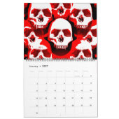 Mural Calendrier des crânes 2018 (Jan 2027)