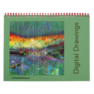 Mural Calendrier des dessins numériques Julie Richman