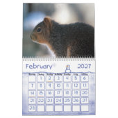 Mural Calendrier des écureuils (Feb 2027)