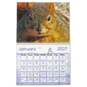 Mural Calendrier des écureuils (Jan 2027)