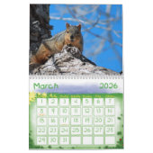 Mural Calendrier des écureuils (Mar 2026)