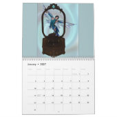Mural Calendrier des fées colorées (Jan 2027)