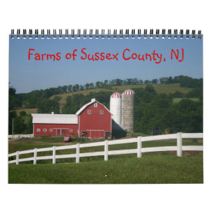 Mural Calendrier des fermes du comté de Sussex NJ 2013