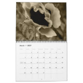 Mural Calendrier des fleurs de Sepia (Mar 2027)