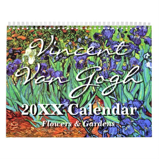 Mural Calendrier des fleurs et jardins Vincent Van Gogh (Protection)