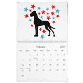 Mural Calendrier des Grand Danois (Feb 2027)