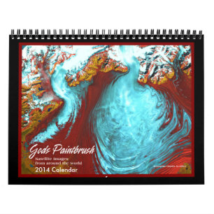Mural Calendrier des images 2014 de satellite de terre