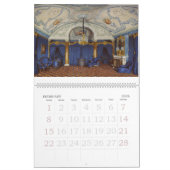 Mural Calendrier des intérieurs du palais d'hiver de 12  (Feb 2026)
