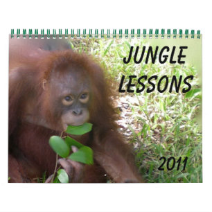 Mural Calendrier des leçons sur la faune de la Jungle