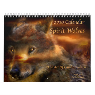 Mural Calendrier des loups 2010 d'esprit