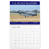 Mural Calendrier des mesureurs d'échelle des États-Unis (Jan 2027)