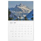 Mural Calendrier des Montagnes Rocheuses majestueuses du (Mar 2027)