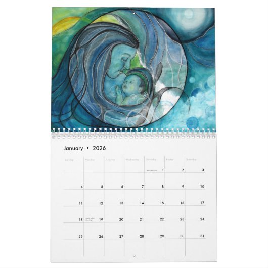 Mural Calendrier des objets (Jan 2026)