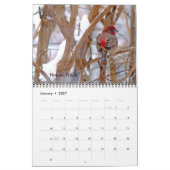 Mural Calendrier des oiseaux jardins (Jan 2027)