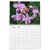 Mural Calendrier des orchidées (Feb 2027)