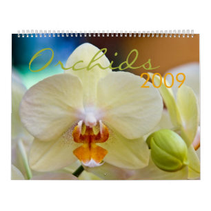Mural Calendrier des orchidées 2009