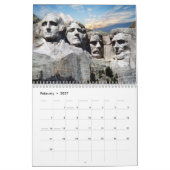 Mural Calendrier des parcs nationaux américains (Feb 2027)