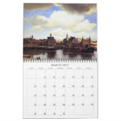 Mural Calendrier des peintures 2017 de janv. Vermeer (Mar 2027)